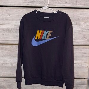 Nike Navy Sweatshirt with Colorful Logo